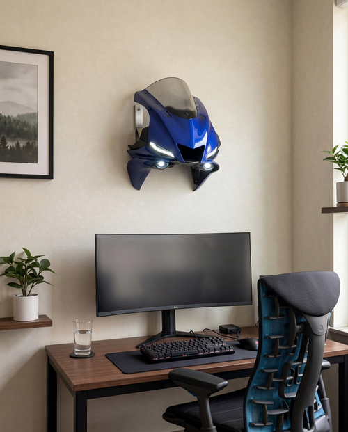 Motorcycle Mount With LED Lights
