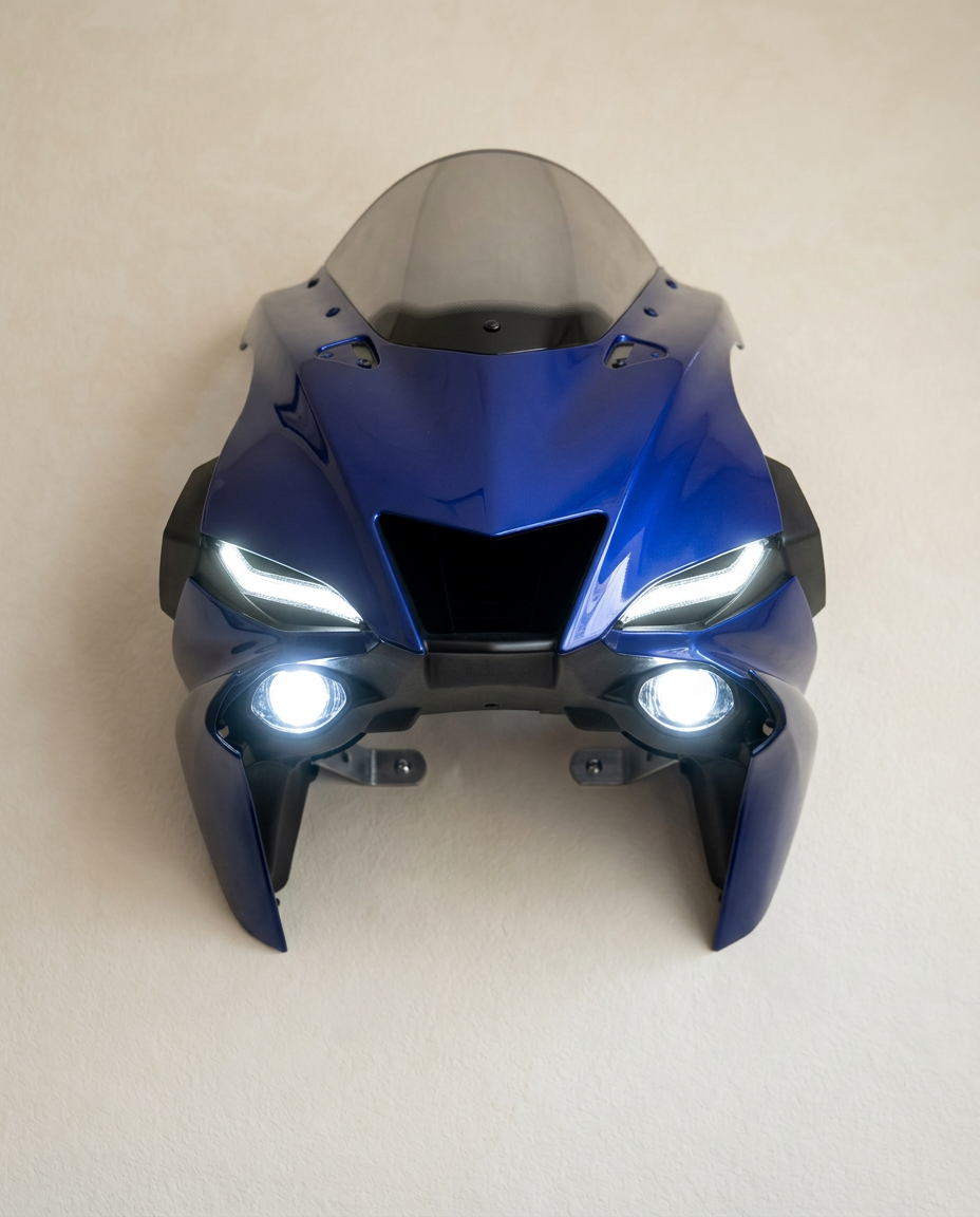 Motorcycle Mount With LED Lights